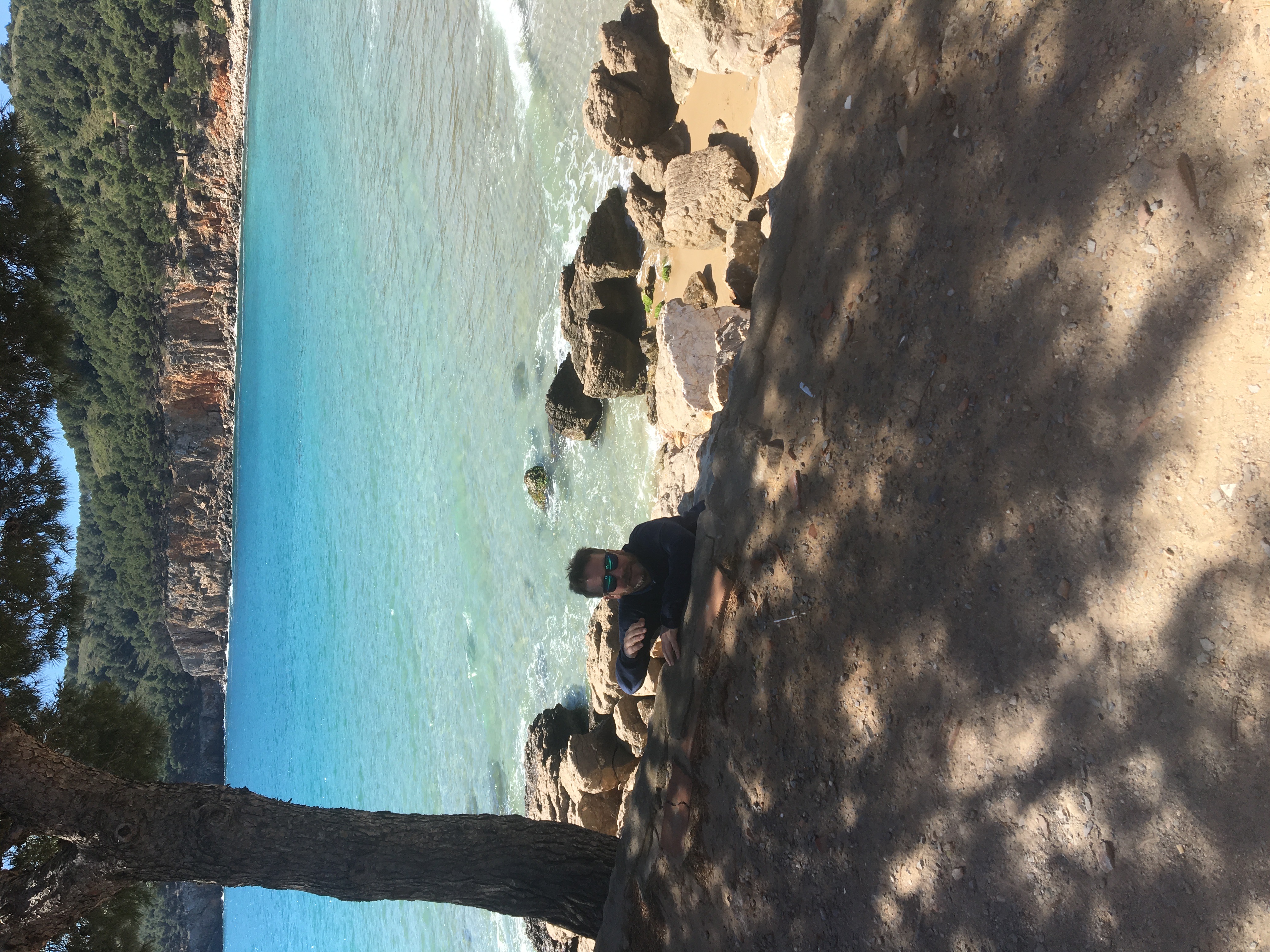 Rocky cove in the national park