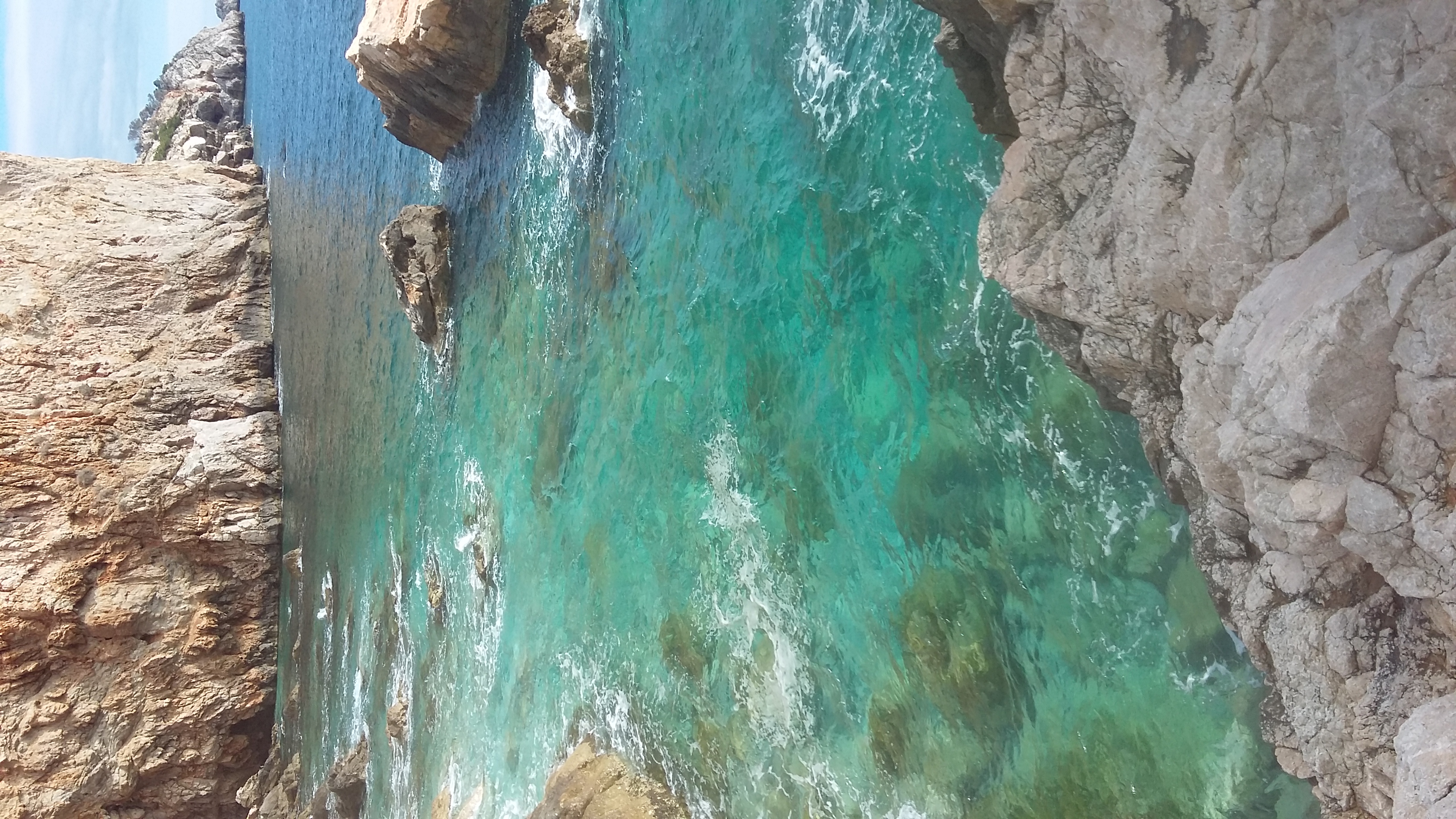 Turquoise rocky inlet